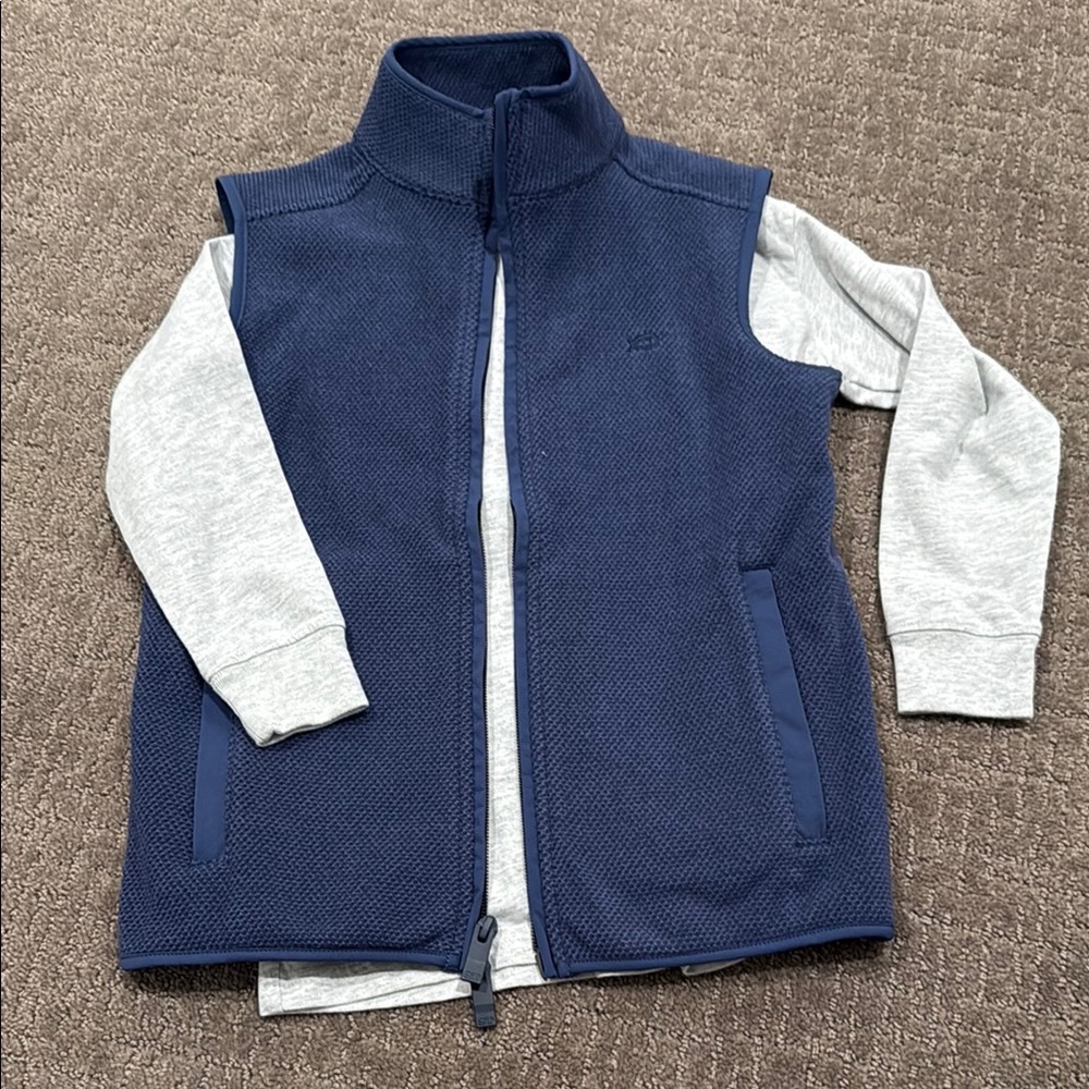 Southern Tide Blue Vest and Shirt Set